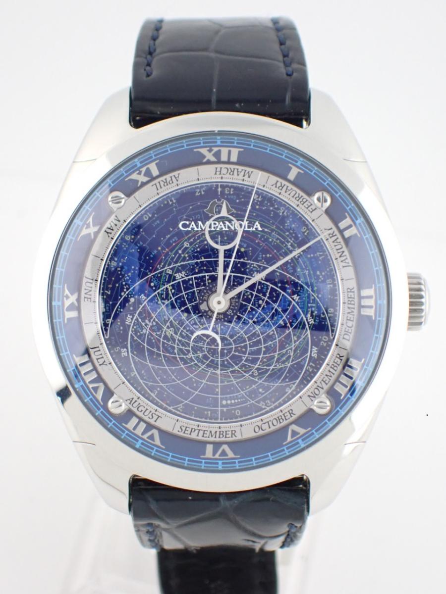 カンパノラ コスモサイン AO1030-09L ブルー 39mm径、メンズ(A※傷あり中古)