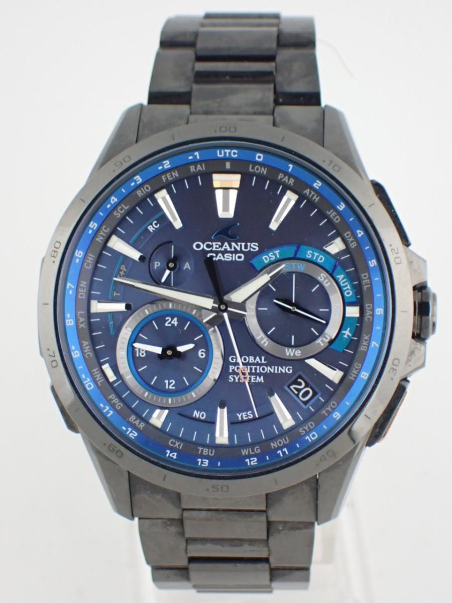 カシオ オシアナス OCW-G1000B-1A4JF ブラック 46mm径、メンズ、数量限定モデル(AA※中古美品)