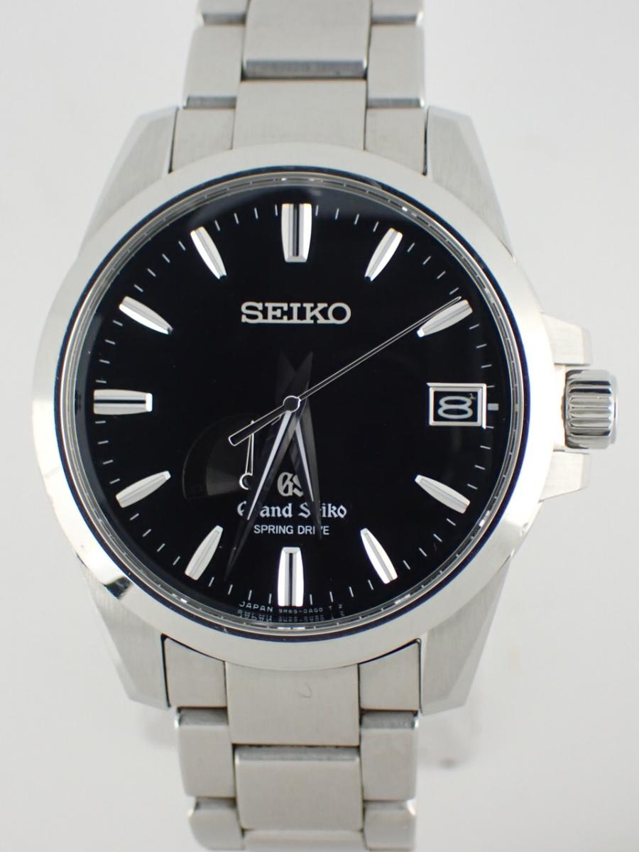 グランドセイコー スプリングドライブ SBGA027 ブラック 42mm径、メンズ(A※傷あり中古)