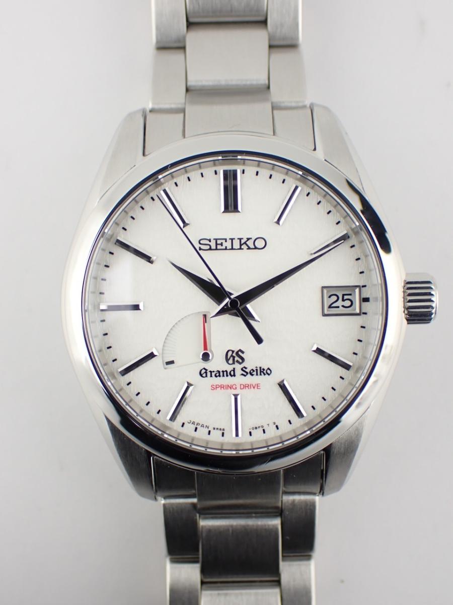 グランドセイコー スプリングドライブ SBGA129 ホワイト 40mm径、メンズ、数量限定モデル(A※傷あり中古)