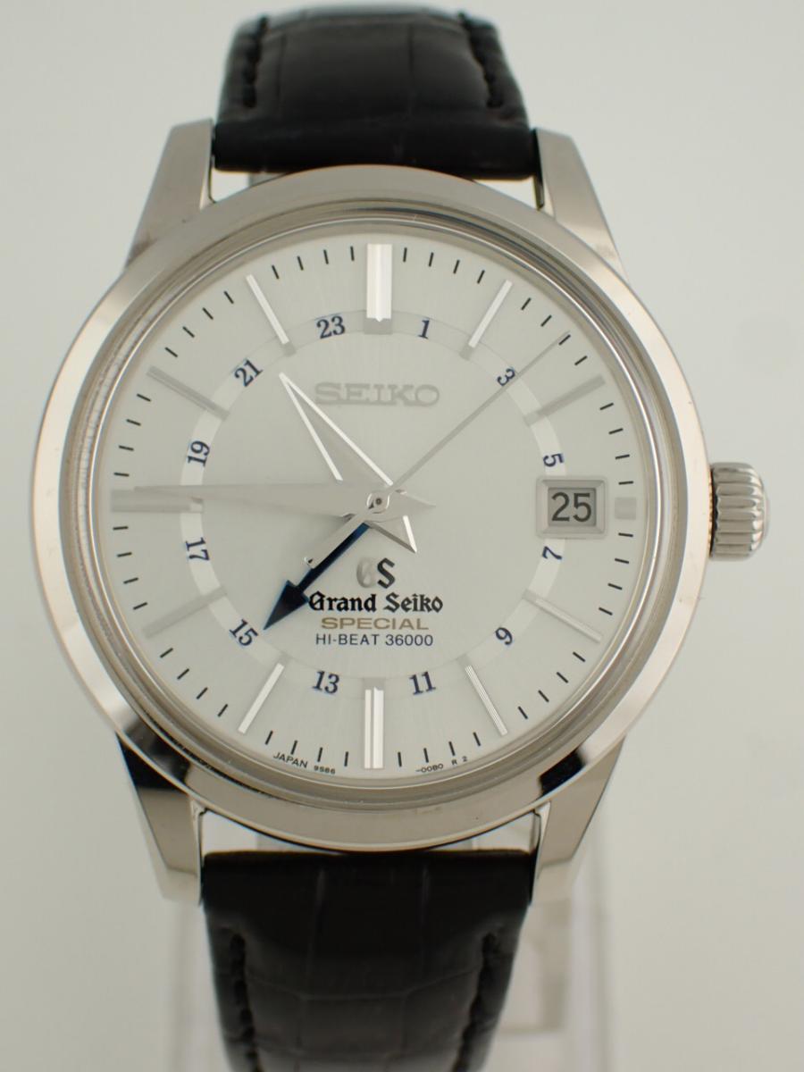 グランドセイコー メカニカルハイビート SBGJ207 シルバー 39.5mm、GMT、グランドセイコースペシャル規格(AAA※新品仕上げ済み、ベルト純正新品)