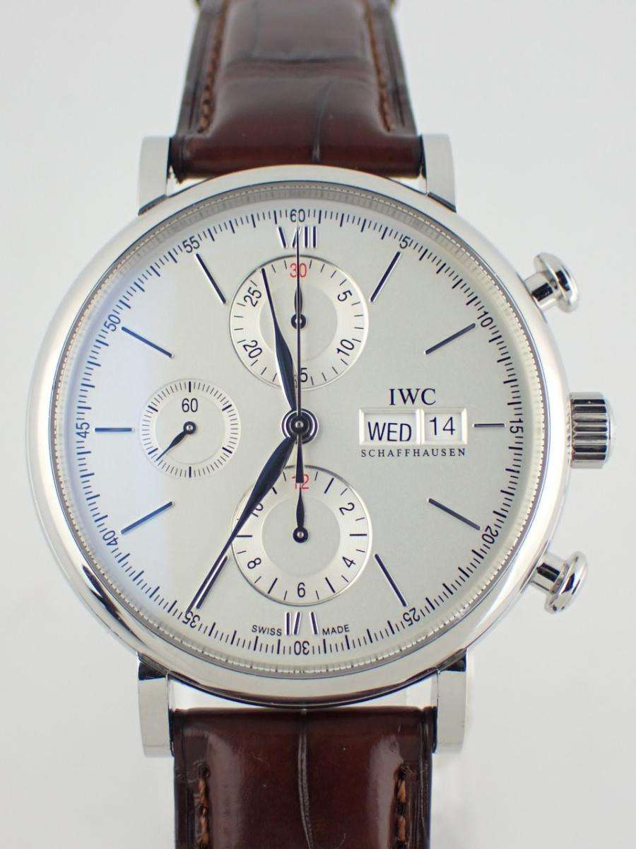 IWC ポートフィノ IW391007 シルバー 42mm径、メンズ(A※傷あり中古)