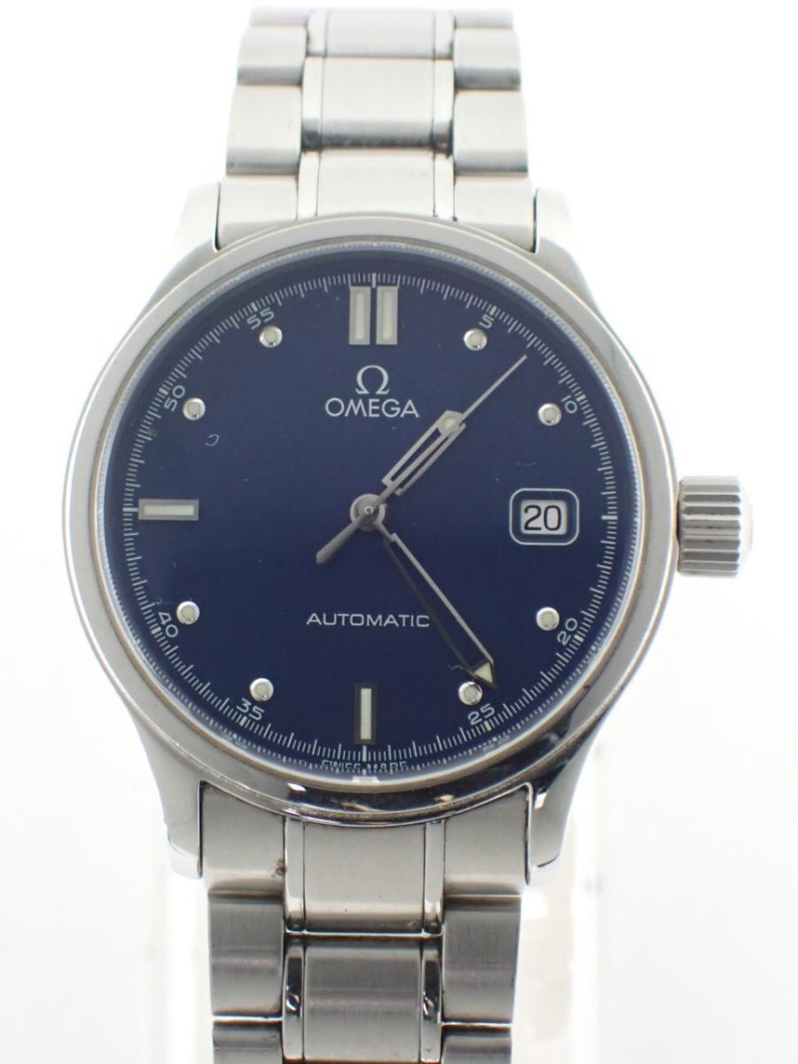 オメガ アンティーク 5203.80 ブルー 36mm径、メンズ(C※リューズ不良)