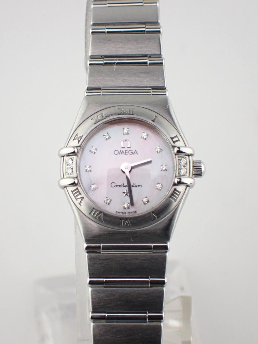 オメガ コンステレーション 1567.66 シェル 21mm幅、レディース(B※不動品)