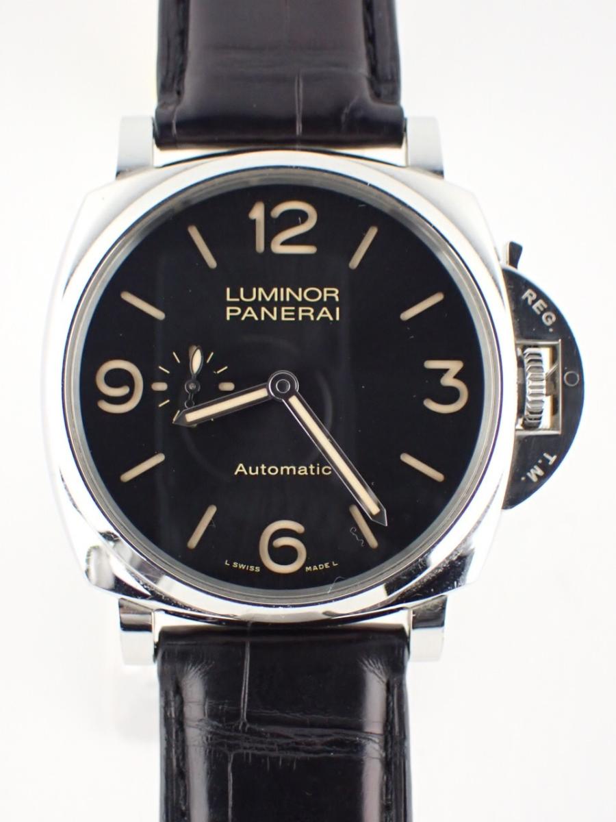 パネライ ルミノールドゥエ PAM00674 ブラック 45mm径、メンズ(A※傷あり中古)