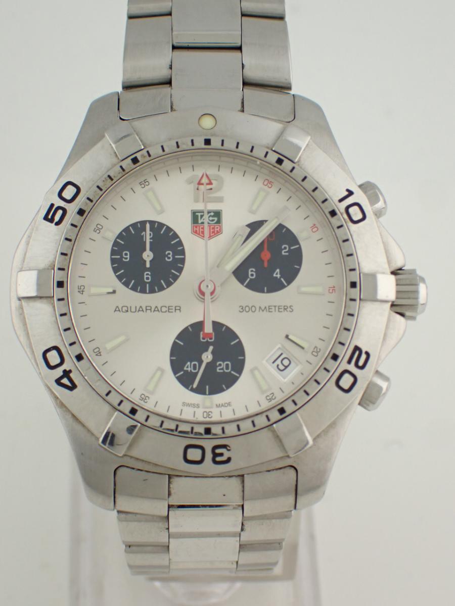 タグホイヤー アクアレーサー CAF1111.BA0803 シルバー 41mm、クロノグラフ、デイト(AAA※新品仕上げ済み、小傷有り)