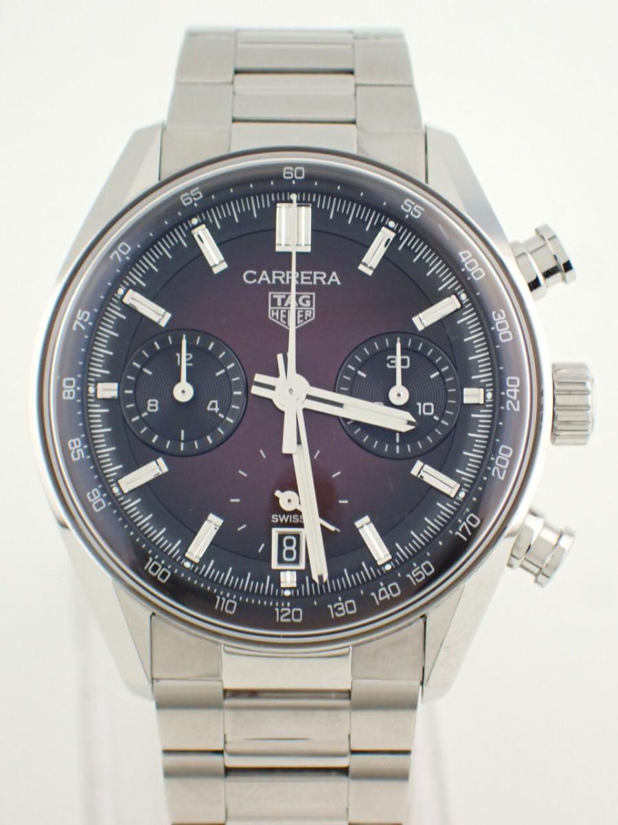 タグホイヤー カレラ CBS2219-FC6607 パープル 39mm、ステンレスベルト、クロノグラフ(AAA※新品仕上げ済み)