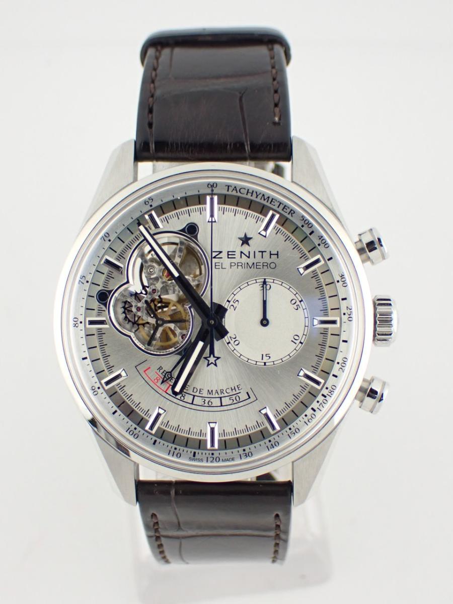 ゼニス エルプリメロ 03.2080.4021/01.C494 シルバー 42mm径、メンズ(A※傷あり中古)