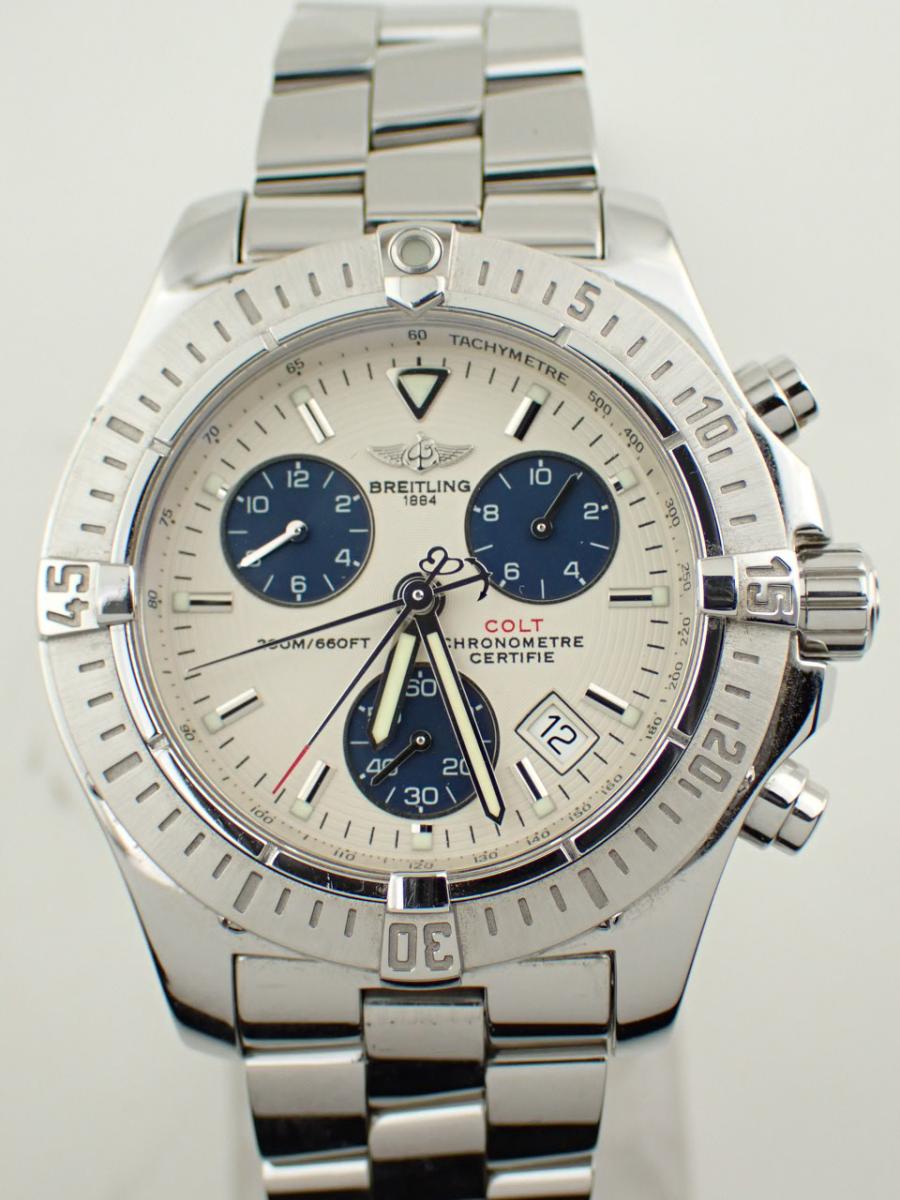 ブライトリング クロノコルト A7338011/G597 シルバーホワイト 41mm径、メンズ(A※中古)