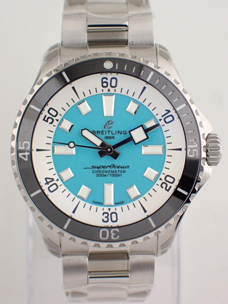 ブライトリング スーパーオーシャン A17376211L2A1 ブルー系 44mm径、メンズ(NS※新品)