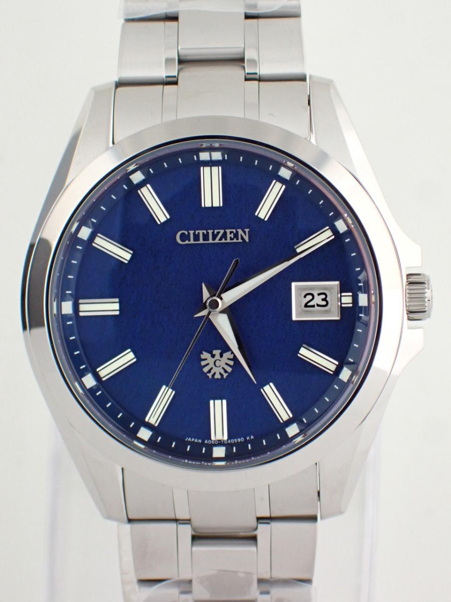 シチズン ザ・シチズン AQ4091-56L ブルー 高精度エコドライブ 和紙文字盤モデル メンズ　40ｍｍ　キャリバーA060　(NS)