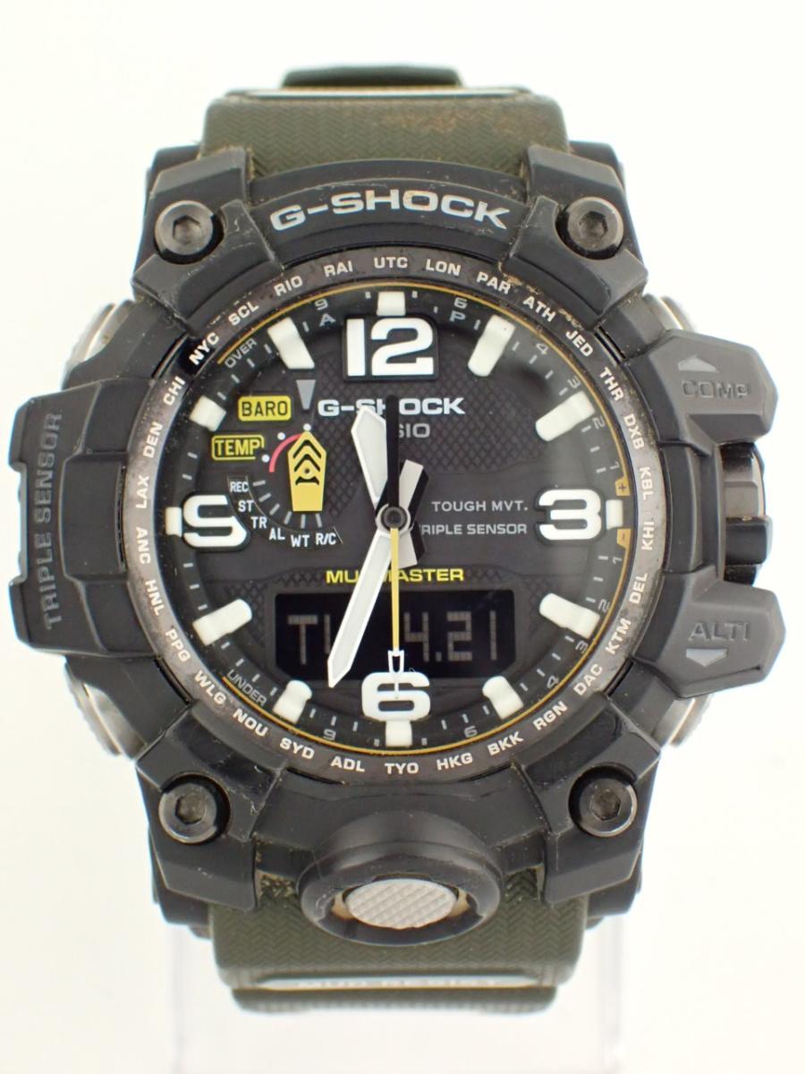 カシオ G-SHOCK GWG-1000-1A3JF ブラック マスターオブGランド マッドマスター　方位・気圧、高度・温度計測搭載　 メンズ　56.1mm　樹脂バンド　(A※キレイな中古)