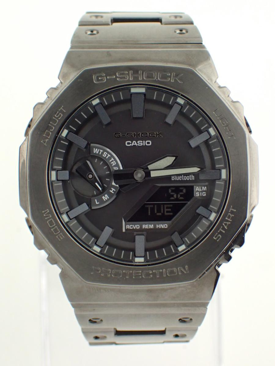 カシオ G-SHOCK GM-B2100BD-1AJF ブラック(デジタル) フルメタル、Bluetooth、メンズ(AA※美品中古)
