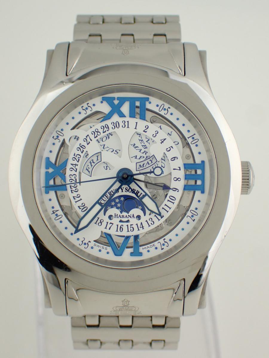 クエルボイソブリノス ロブスト 2804-1BS スケルトン 43mm径、メンズ(A※中古)