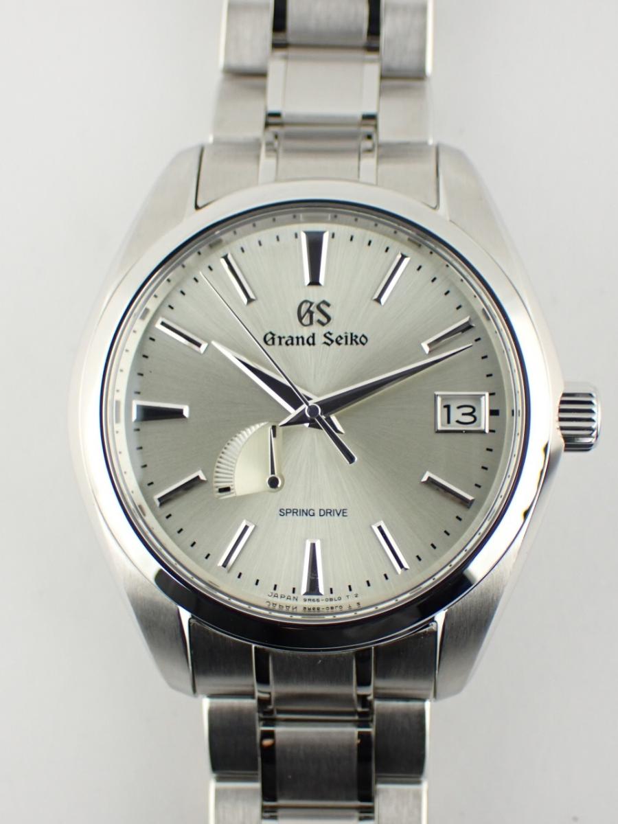 グランドセイコー スプリングドライブ SBGA201 シルバー 40mm径、メンズ(AA※中古美品)