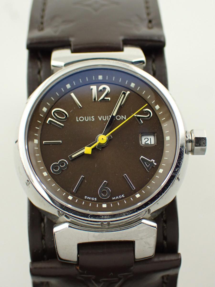 ルイヴィトン タンブール Q12111 ブラウン ブラウン、クォーツ、レディース(A※中古)