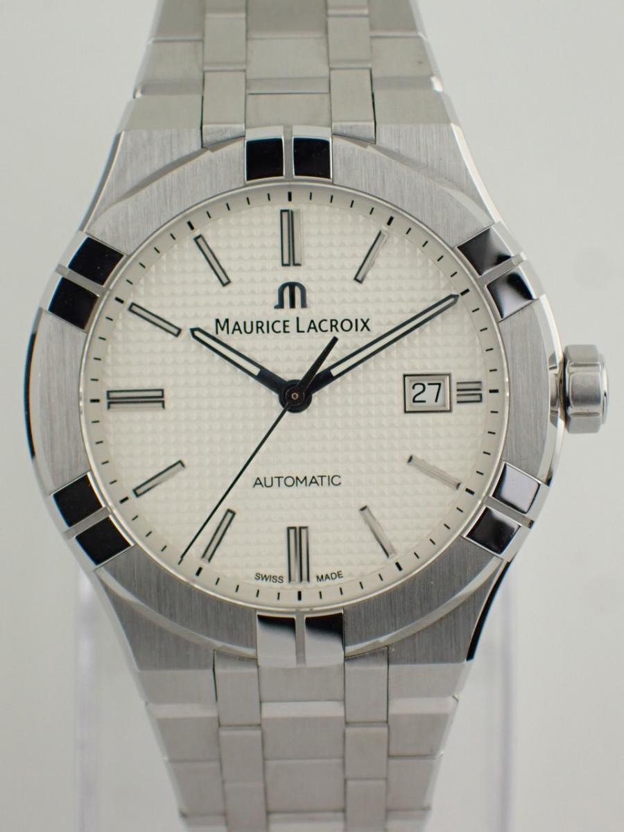 モーリスラクロア アイコン AI6007-SS002-330-1 シルバー 42mm、デイト、メンズ(NS※新品、入荷時からシール無し)