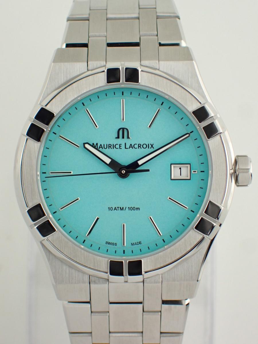 モーリスラクロア アイコン AI1108-SS002-431-1 ライトブルー 40mm、カラーズエディション、メンズ(NS※新品、入荷時よりシール無し)
