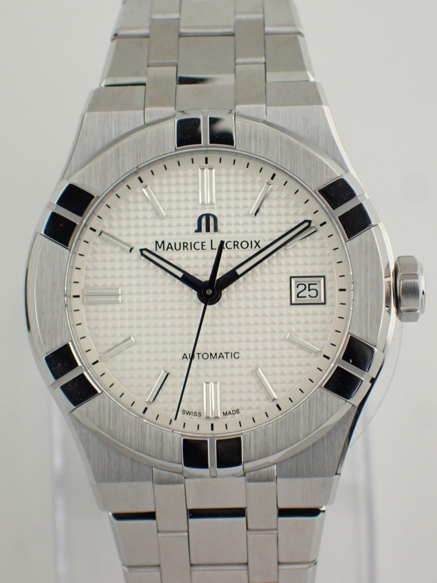 モーリスラクロア アイコン AI6007-SS002-130-1 シルバー 39mm、デイト、(NS※新品)