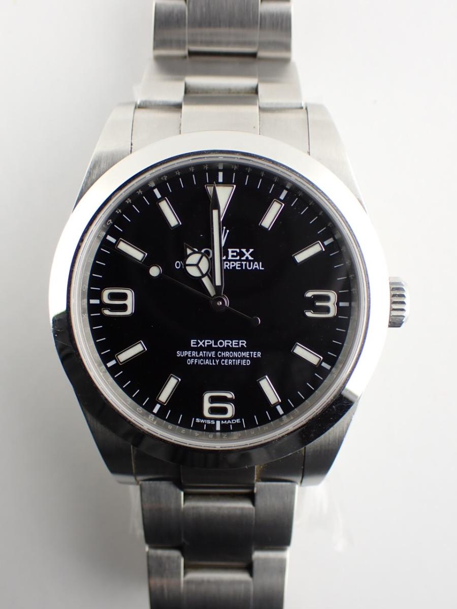 ロレックス エクスプローラー1 214270 ブラック 39mm径、メンズ(A※小傷あり)