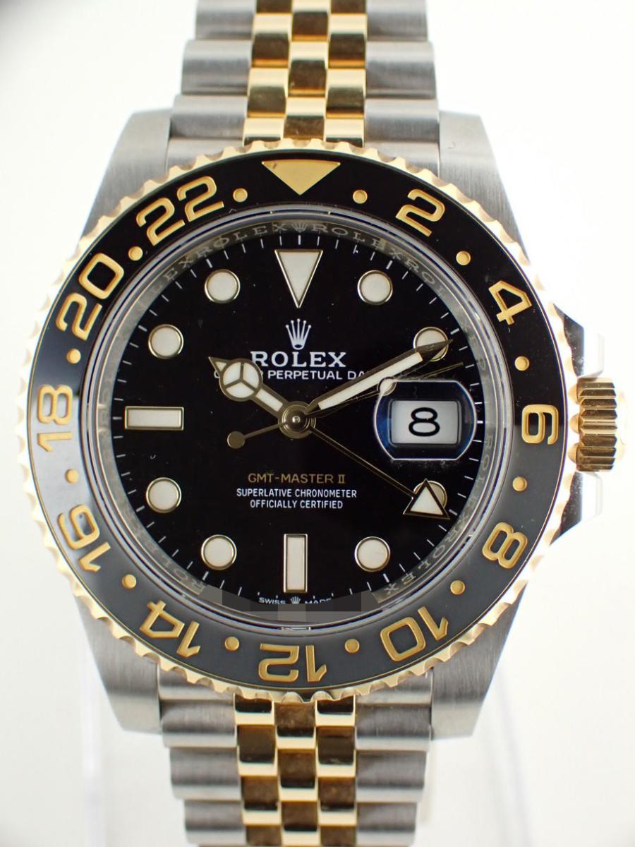 ロレックス GMTマスター2 126713grnr-0001 ブラック 40mm径、メンズ(AA※中古美品)