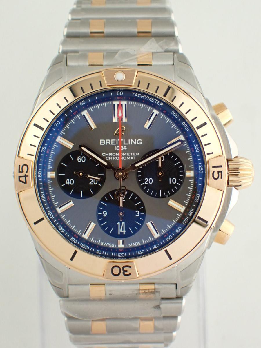 ブライトリング クロノマット UB0134101B1U1 アンスラサイト 42mm、クロノグラフ、メンズ(NS※新品、展示キズ有り)