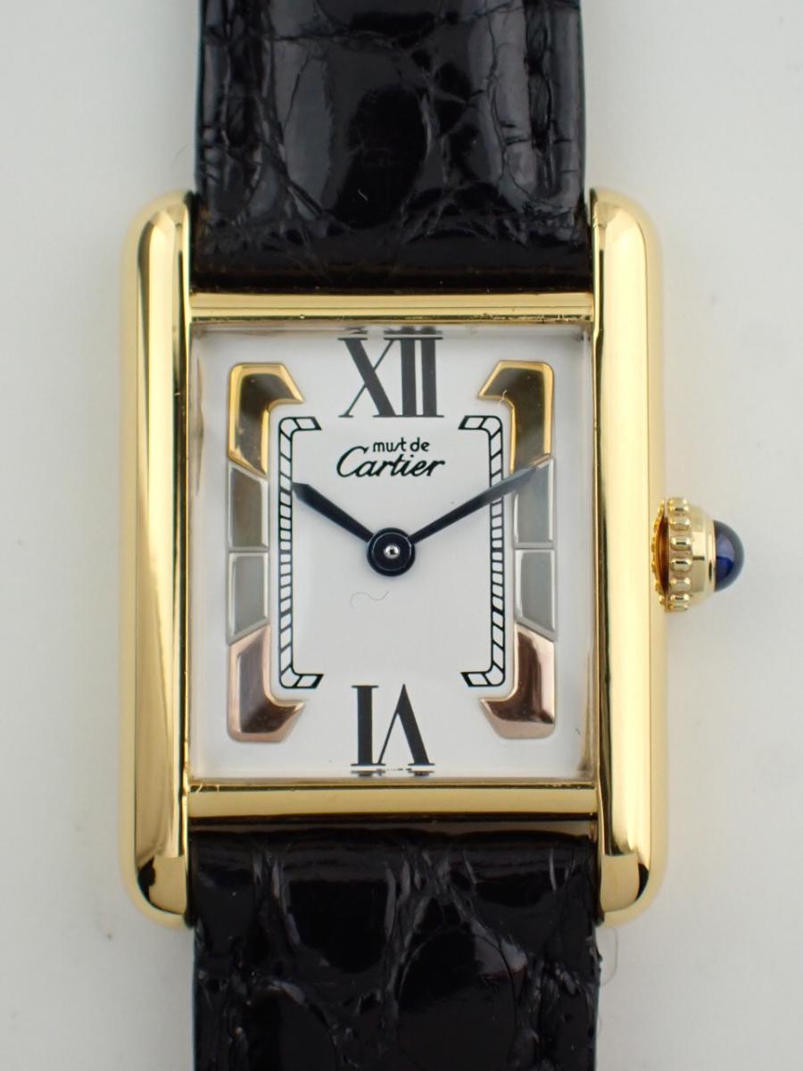 カルティエ タンク W1006354 ホワイト 20mm幅、レディース(A※中古)