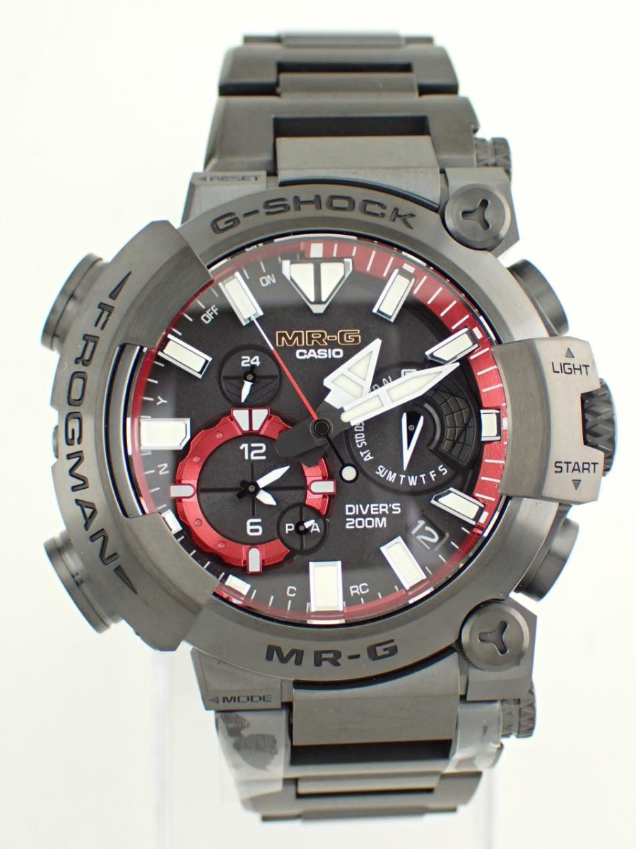 カシオ G-SHOCK MRG-BF1000B-1AJR ブラック 49.7mm、デュアルタイム、ISO200m潜水用防水(NS※新品)