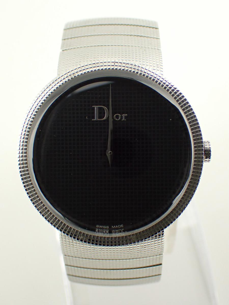 ディオール クォーツ CD043110 ブラック 38mm、黒文字盤、日常生活防水(A※中古)
