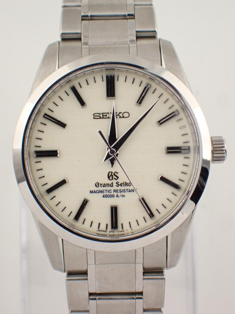 グランドセイコー 9Fクォーツ SBGX039 ホワイト系 39mm径、メンズ(AA※中古美品)