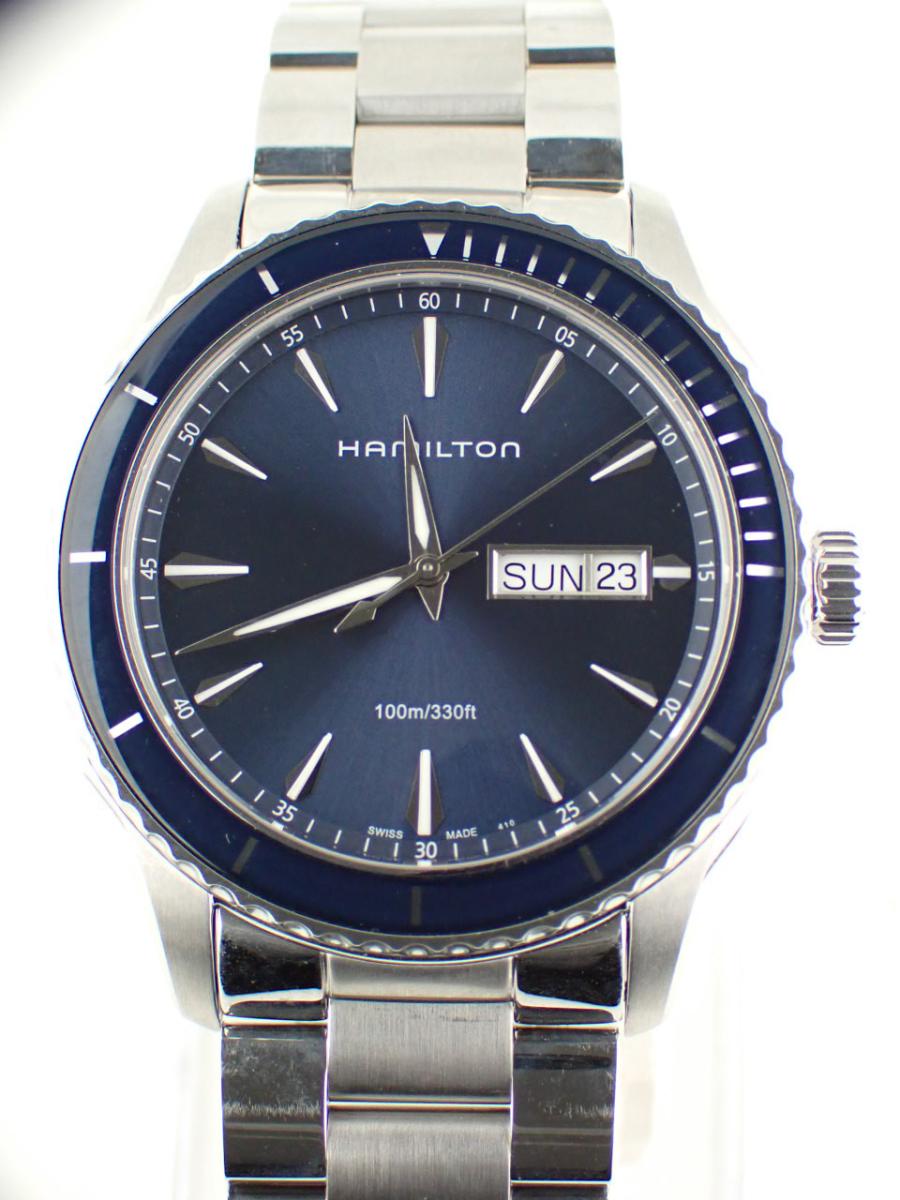 ハミルトン ジャズマスター H37551141 ブルー 42mm、デイデイト、メンズ(A※中古)