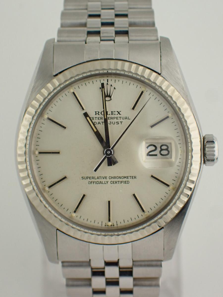 ロレックス デイトジャスト 16014 シルバー オイスターブレス、ジュビリーブレス、メンズ(A※中古)