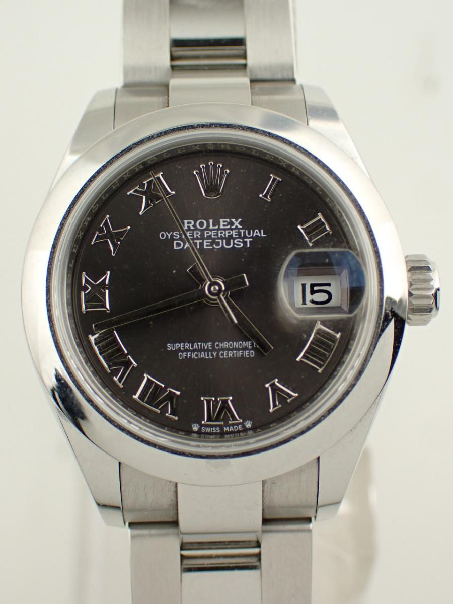 ロレックス デイトジャスト 279160 ダークグレー 28mm、デイト、スムースベゼル(A※中古)
