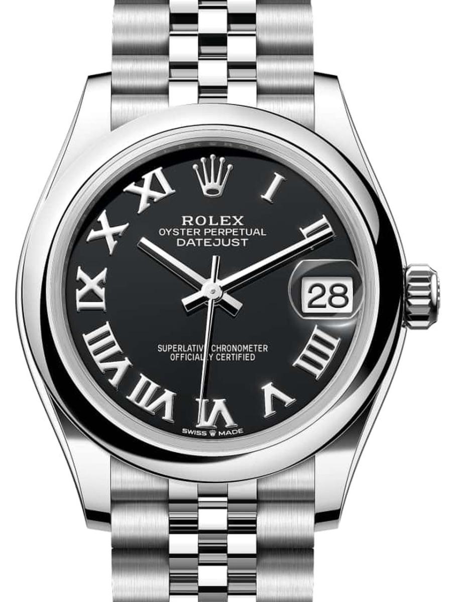 ロレックス デイトジャスト 278240-0002 ブライトブラック オイスター、31 mm、オイスタースチール 278240 レディース　31ｍｍ　キャリバー 2236　パワーリザーブ 約55時間　ジュビリーブレス(新品未使用)