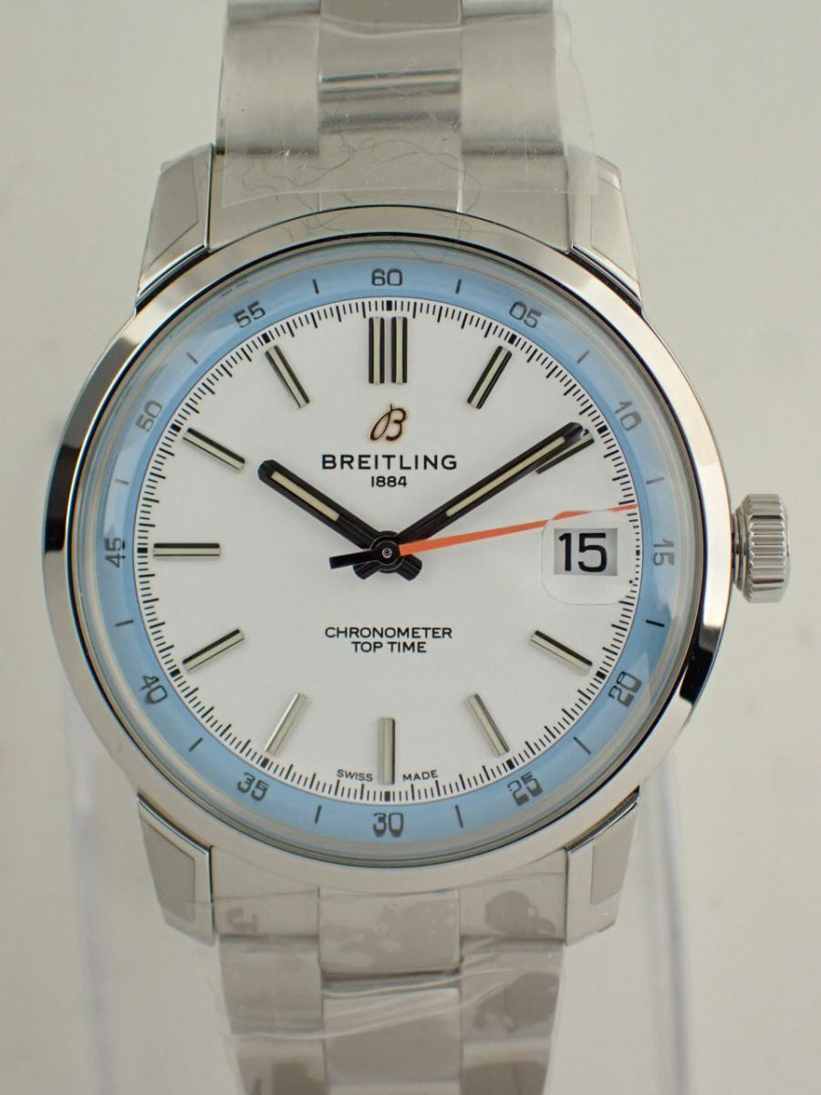 ブライトリング トップタイム AB3113281A1A1 ホワイト系 38mm径、メンズ(NS※新品)