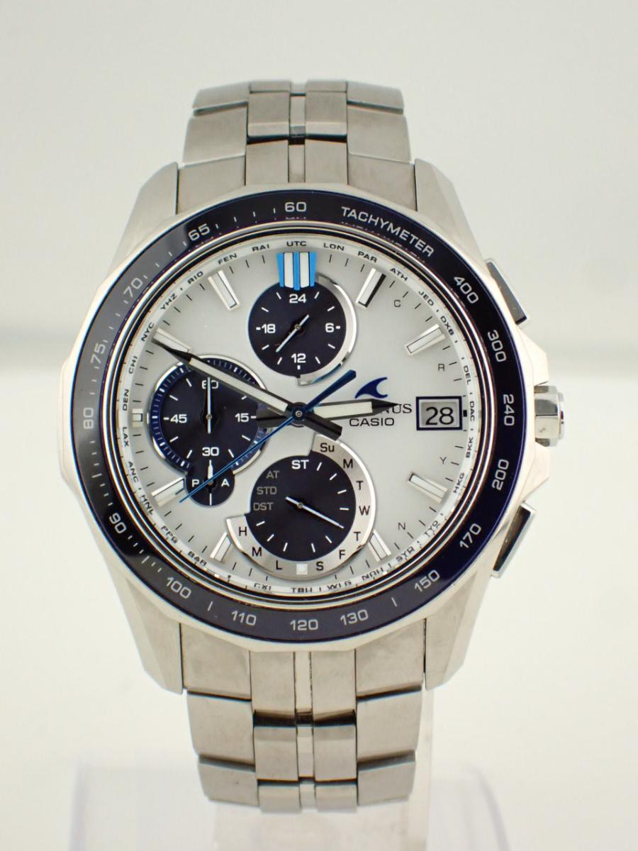 カシオ オシアナス OCW-S7000D-7AJF ホワイト系 42mm径、メンズ(A※中古)