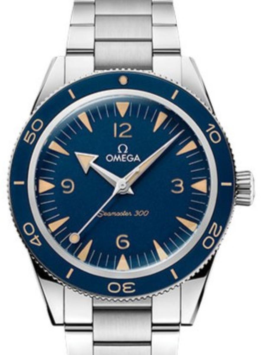 オメガ シーマスター 234.30.41.21.03.001 ブルー Seamaster 300　クロノ　ブルーダイヤル　 メンズ　41mm　キャリバ﻿ー オメガ 891﻿2　パワーリザー﻿ブ 60時﻿間　シースルーバック(新品未使用)