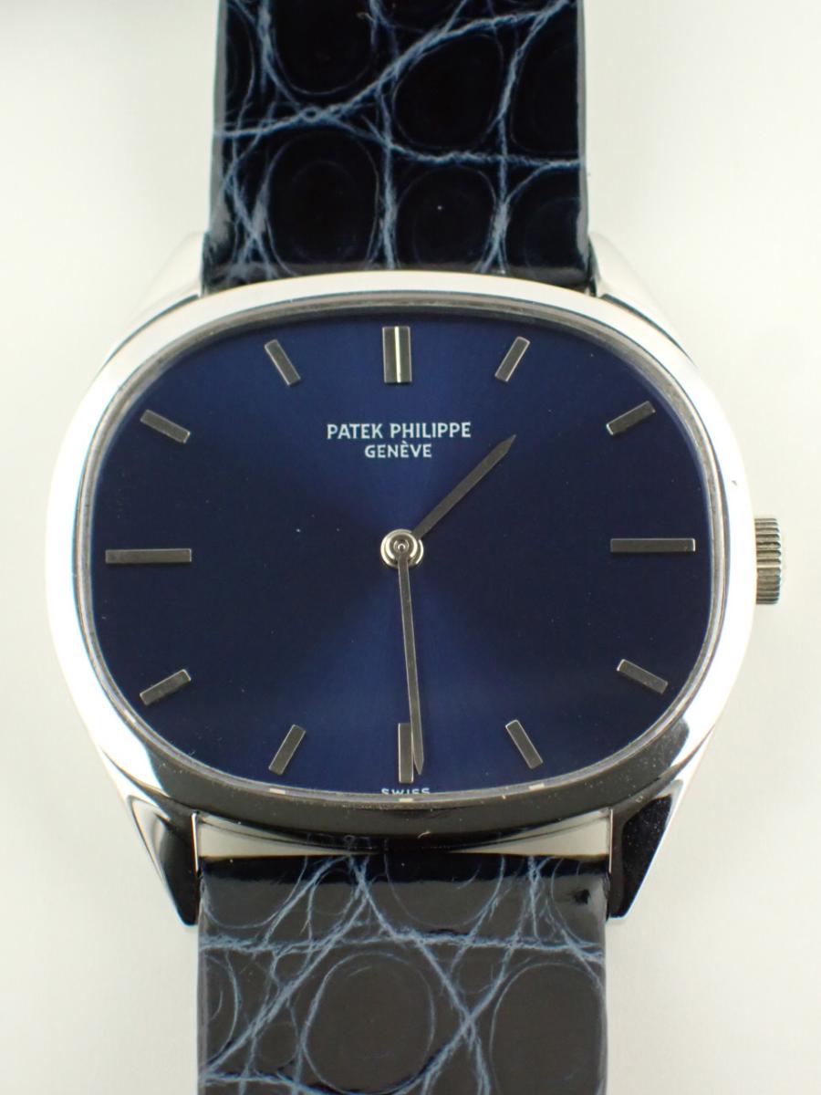 パテックフィリップ ゴールデンエリプス 3545 ネイビー 1970年代、cal.23-300、メンズ(A※中古)