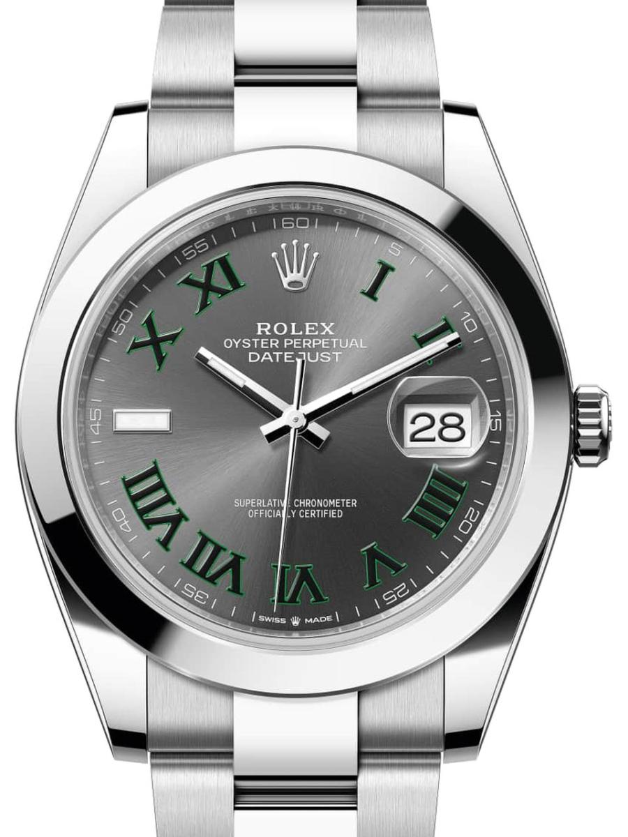 ロレックス デイトジャスト 126300-0013 スレート オイスター、41 mm、オイスタースチール 126300 メンズ　41ｍｍ　キャリバー 3235　パワーリザーブ 約70時間(新品未使用)