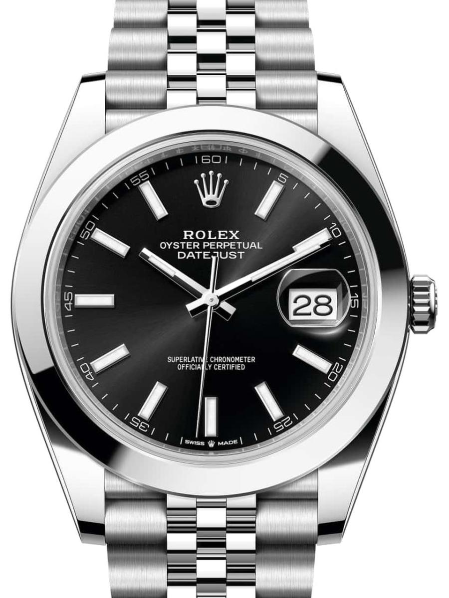 ロレックス デイトジャスト 126300-0012 ブライトブラック オイスター、41 mm、オイスタースチール 126300 メンズ　41ｍｍ　キャリバー 3235　パワーリザーブ 約70時間(新品未使用)