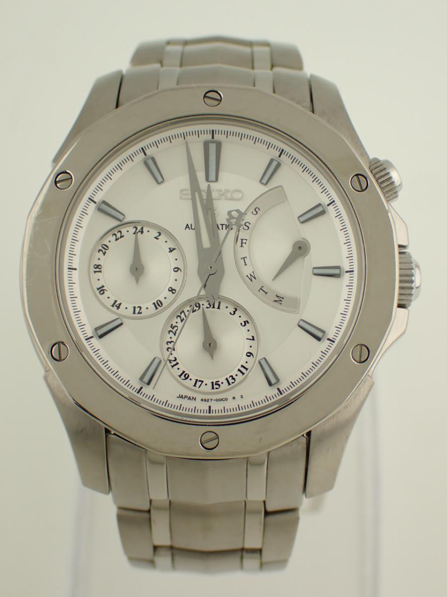 セイコー ブライツ SAGN011 シルバー 39mm、レトログラード、メンズ(A※中古)
