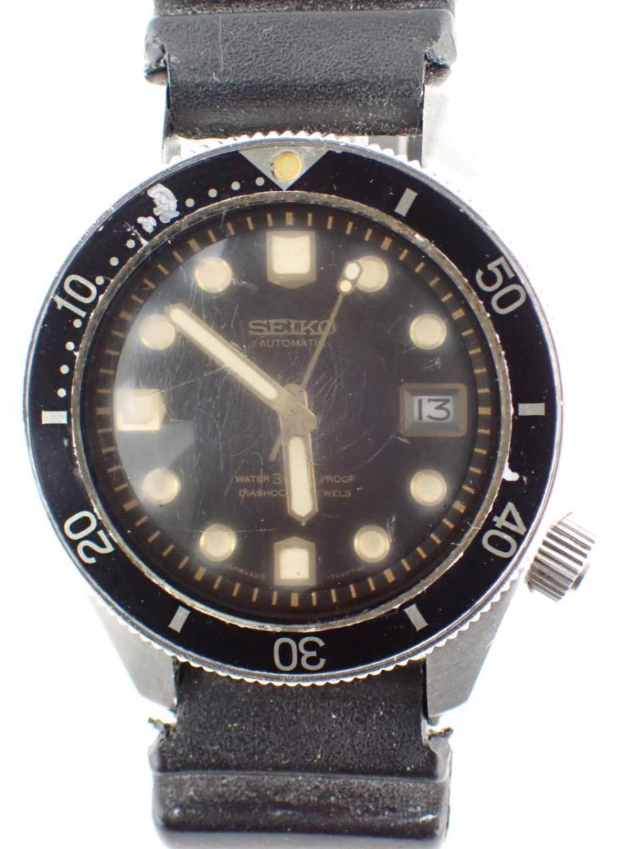 セイコー ダイバーズ 6215-7000 ブラック 1967年〜1968年製造、44mm、メンズ(A※中古)