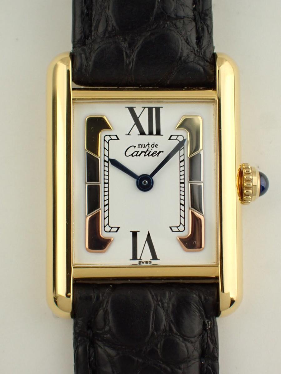 カルティエ タンク W1006354 ホワイト 20mm幅、レディース(A※中古)