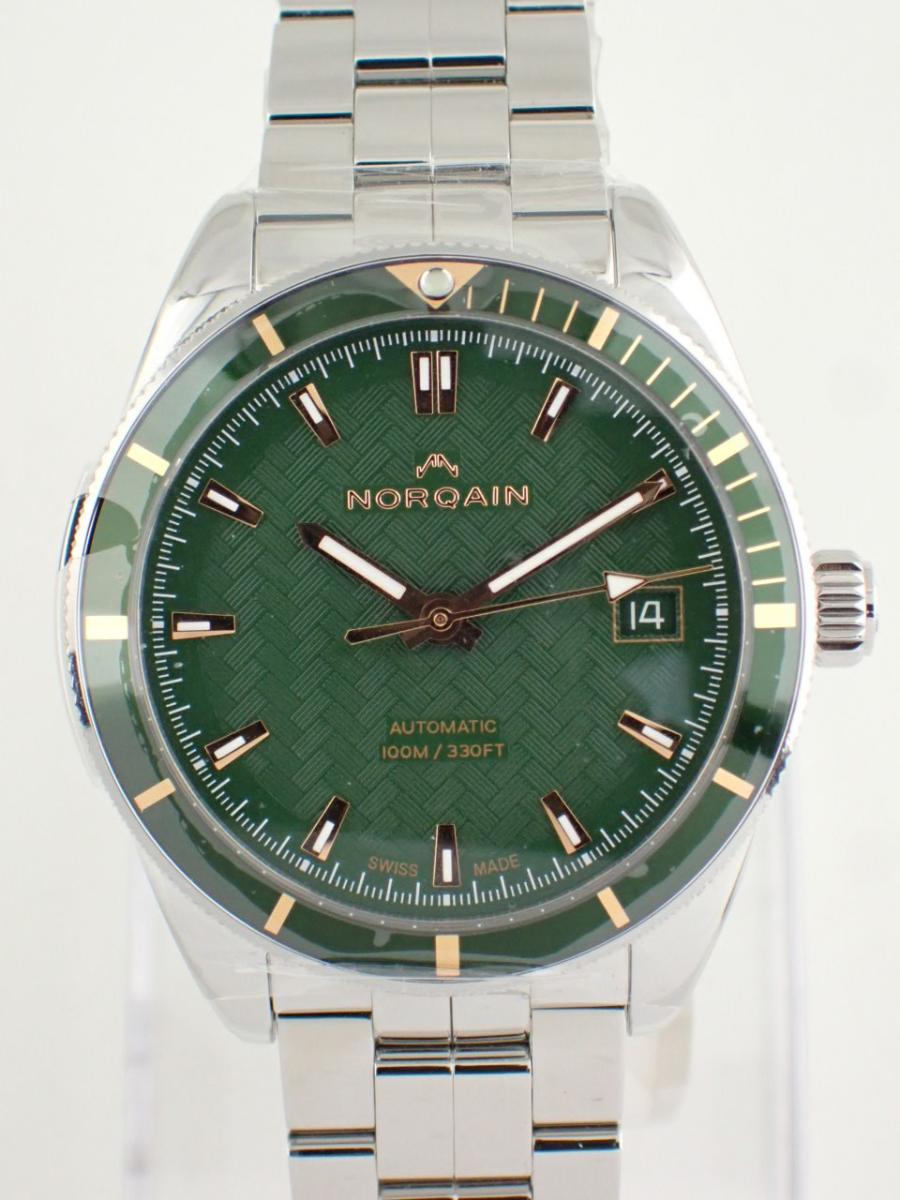 ノルケイン アドベンチャー N1800.08S01.E01.S01 グリーン 37mm、デイト、メンズ(NS※新品)