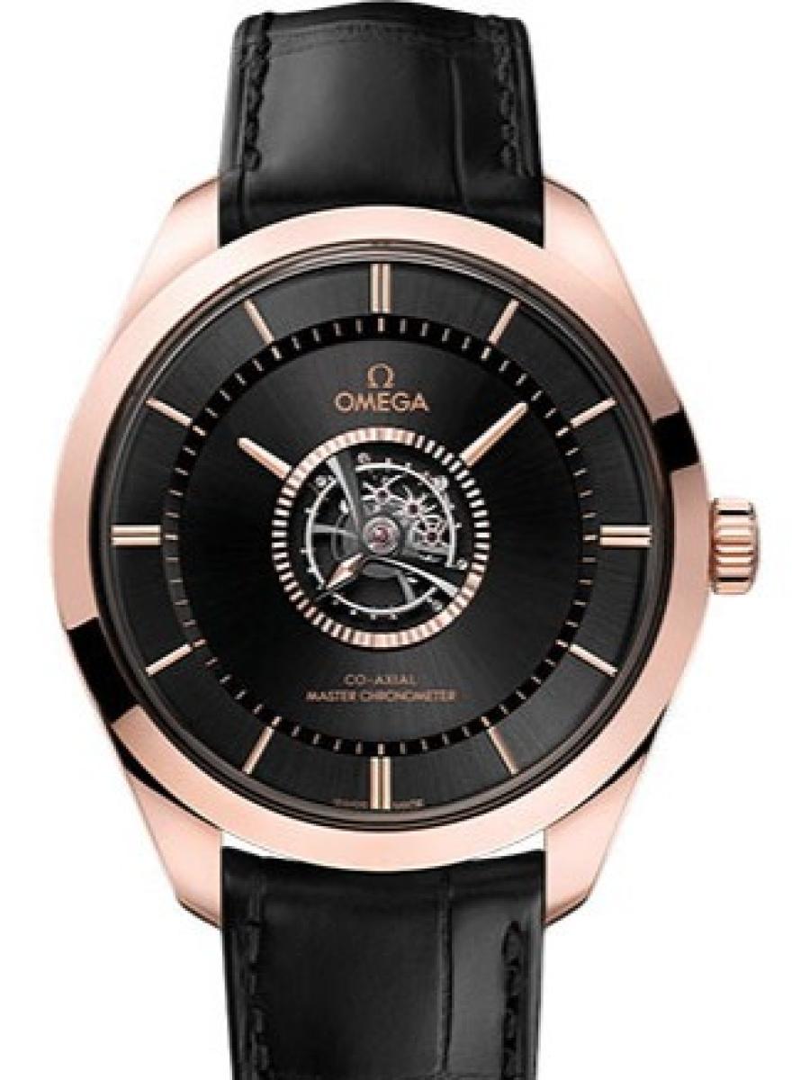 オメガ デ・ビル 529.53.43.22.01.001  ブラッ﻿ク デビル　トゥールビヨン ブラックダイヤル メンズ　41mm　キャリバ﻿ー オメガ 264﻿0　パワーリザー﻿ブ 72時﻿間　シースルーバック(新品未使用)