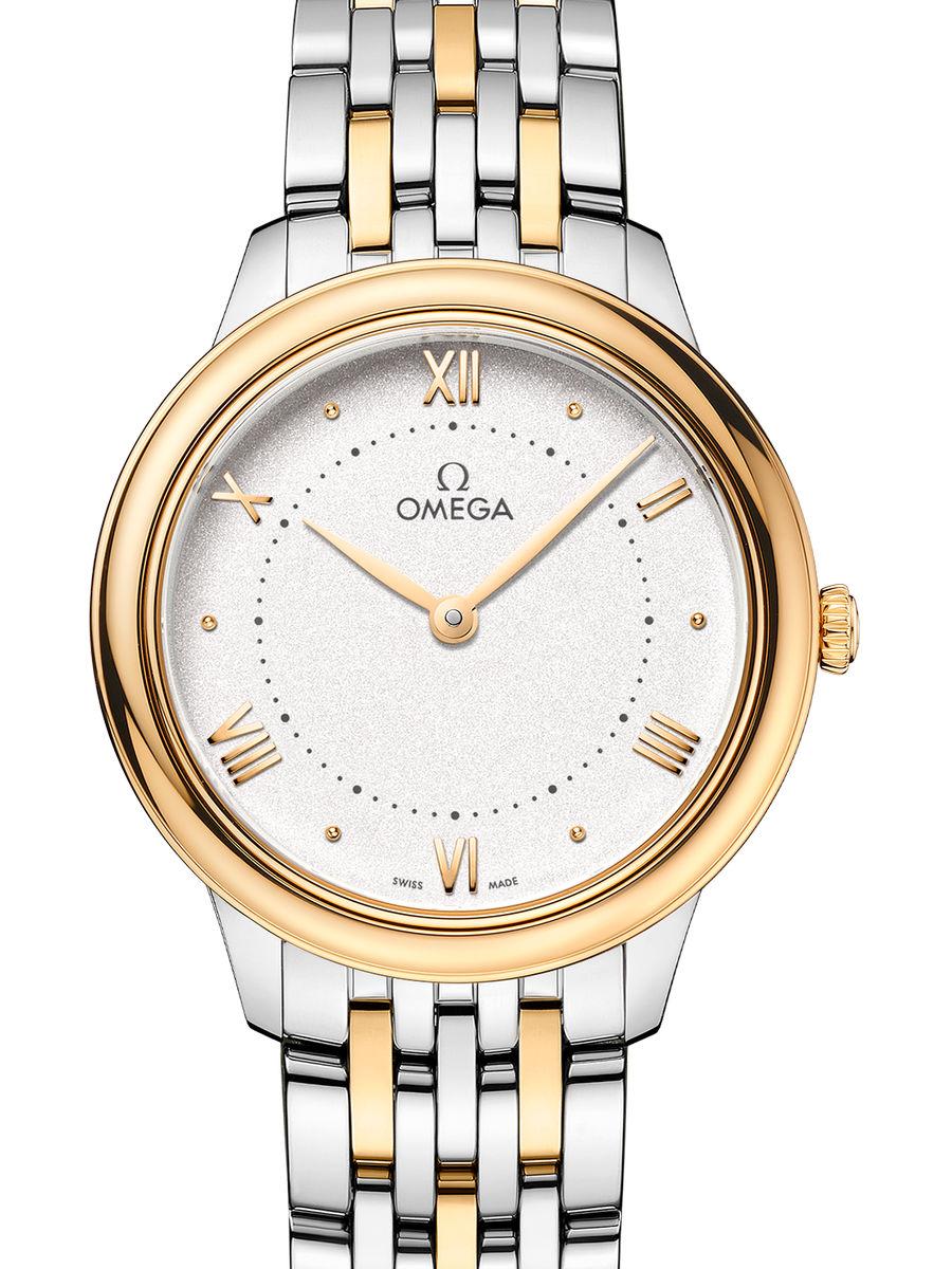 オメガ デ・ビル 434.20.30.60.02.002 シルバー De Ville Prestige 30 mm, スティール - イエローゴールド スティール - イエローゴールド - 434.20.30.60.02.002  レディース　キャリバ﻿ー オメガ 406﻿1　30 mm　(新品未使用)