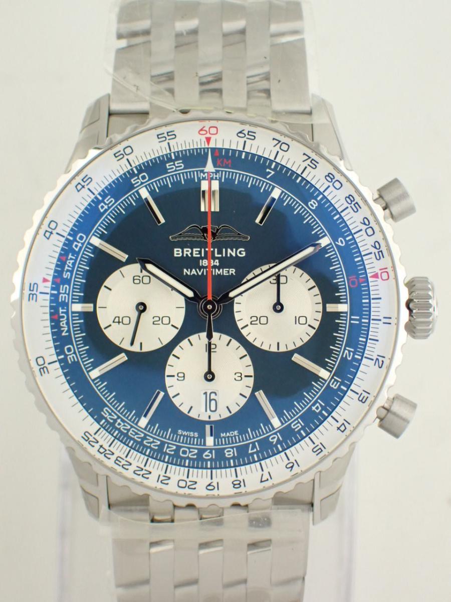 ブライトリング ナビタイマー AB0137211C1A1 ブルー 46.4mm、クロノグラフ、メンズ(NS※新品)