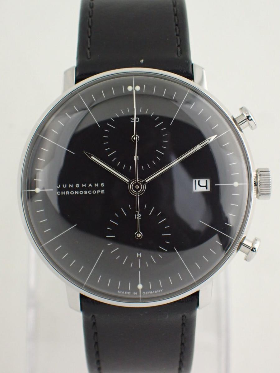 ユンハンス マックスビル 027.4601.00 ブラック 40mm径、メンズ(NS※新品)