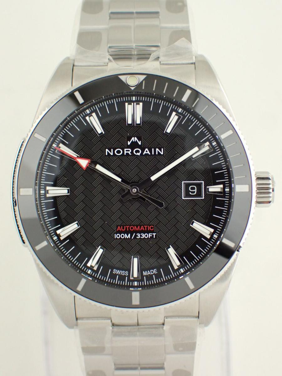 ノルケイン アドベンチャー N1000.08S01.B01.S02 ブラック 42mm径、メンズ(NS※新品)