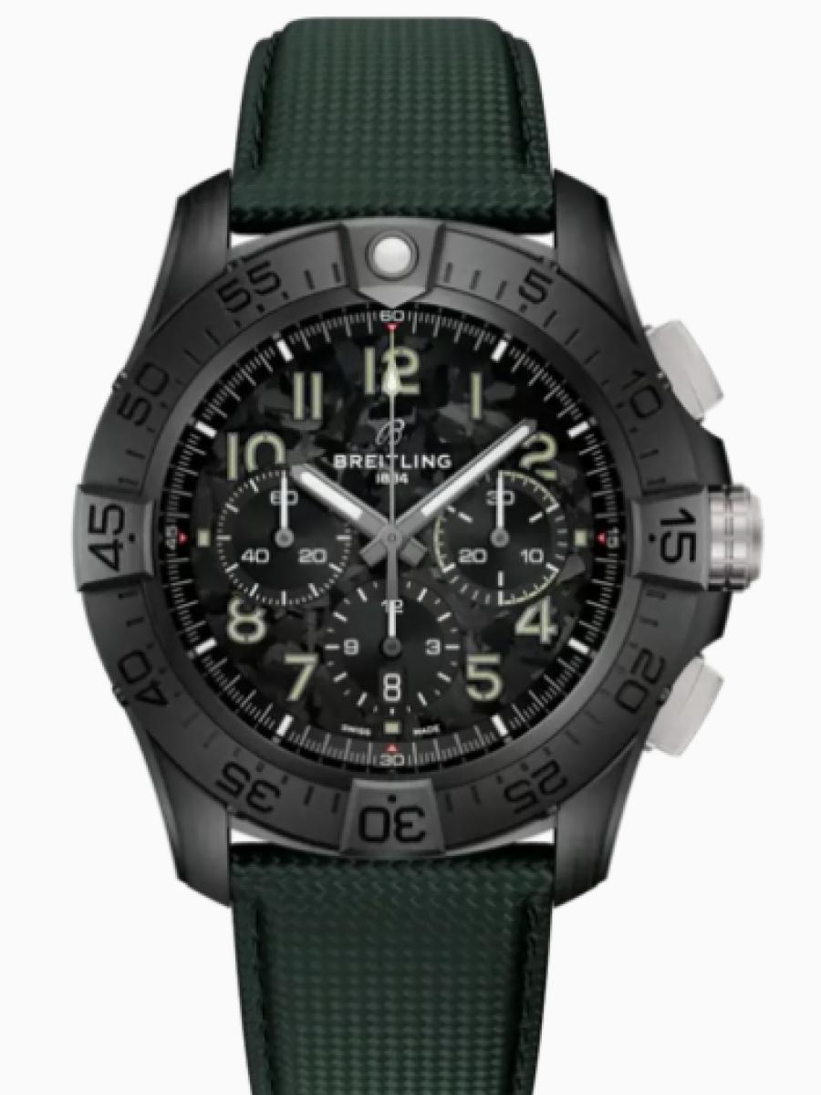 ブライトリング アベンジャー SB0148101B1X1 カーボン スーパー アベンジャー B01 クロノグラフ 46 ナイト ミッション　 メンズ　46mm　キャリバー  ブライトリング01　パワーリザーブ  約70時間(新品未使用)